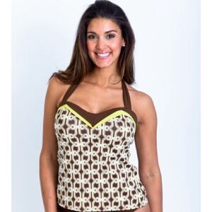 New IT FIGURES Tummy Thinner Padded Tankini Top 8